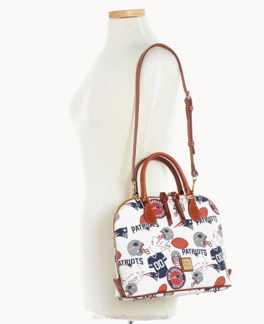 Dooney & Bourke nfl lynlåstaske med lynlås JV0J325 poser patrioter