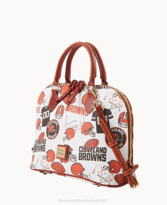 Dooney & Bourke nfl lynlåstaske med lynlås JV0J458 poser brune