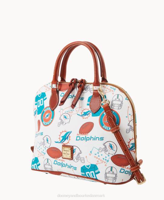 Dooney & Bourke nfl lynlåstaske med lynlås JV0J487 poser delfiner