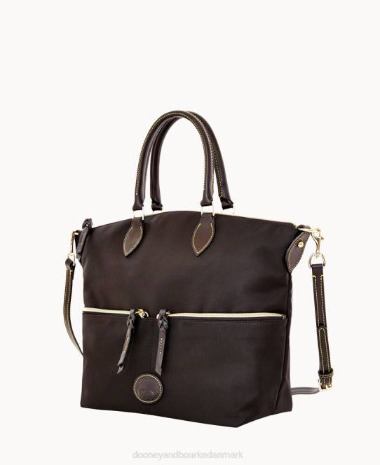 Dooney & Bourke nylon taske med stor lomme JV0J371 poser sort