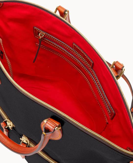 Dooney & Bourke nylon taske med stor lomme JV0J372 poser sort