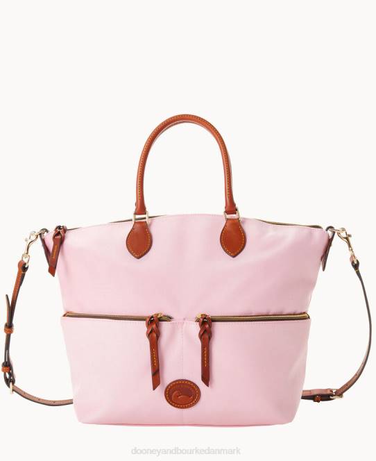 Dooney & Bourke nylon taske med stor lomme JV0J374 poser lyserød