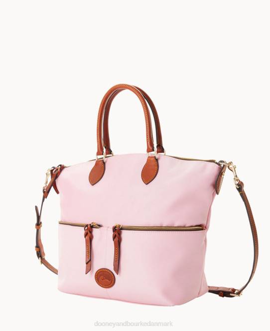 Dooney & Bourke nylon taske med stor lomme JV0J374 poser lyserød