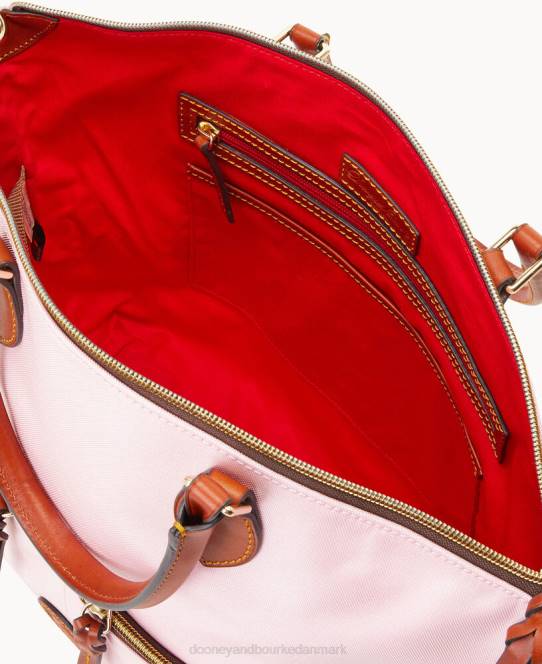 Dooney & Bourke nylon taske med stor lomme JV0J374 poser lyserød