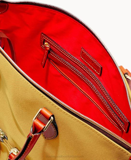Dooney & Bourke nylon taske med stor lomme JV0J377 poser kaki