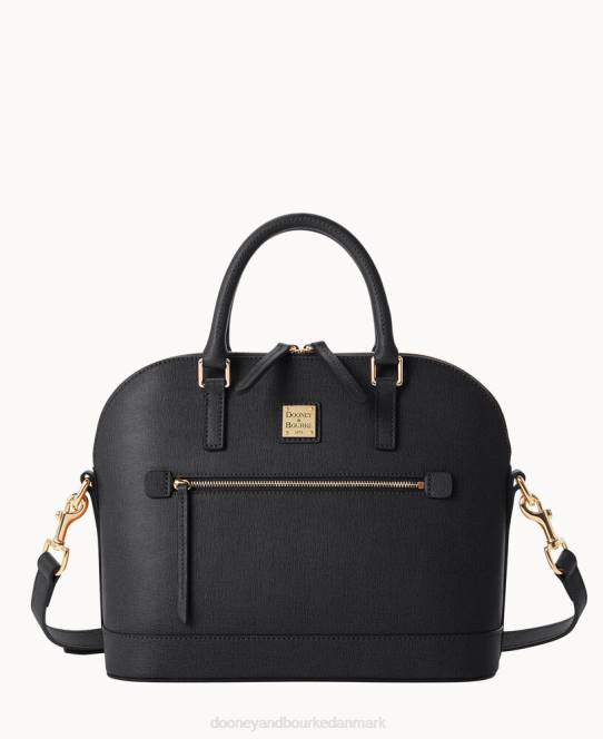 Dooney & Bourke saffiano kuppel lynlåstaske JV0J92 poser sort