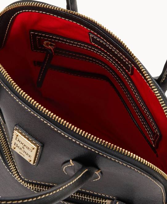Dooney & Bourke saffiano kuppel taske JV0J727 poser sort