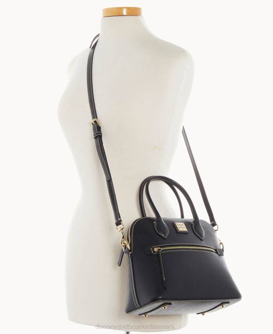 Dooney & Bourke saffiano kuppel taske JV0J727 poser sort