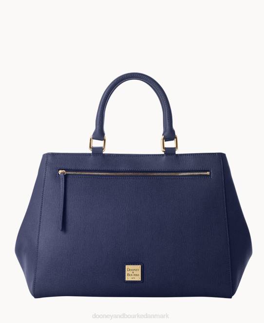 Dooney & Bourke saffiano lynlåstaske JV0J108 poser marine