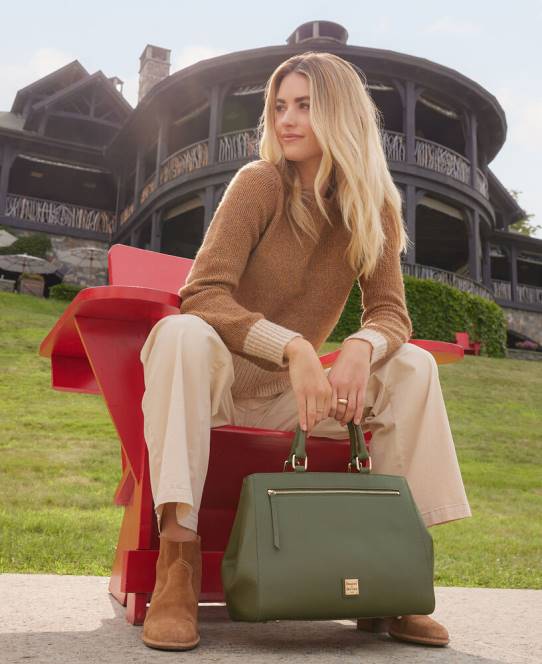 Dooney & Bourke saffiano lynlåstaske JV0J109 poser sort