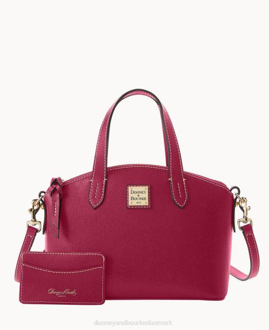 Dooney & Bourke saffiano rubin taske med etui JV0J661 poser tranebær