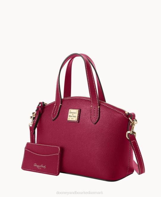 Dooney & Bourke saffiano rubin taske med etui JV0J661 poser tranebær