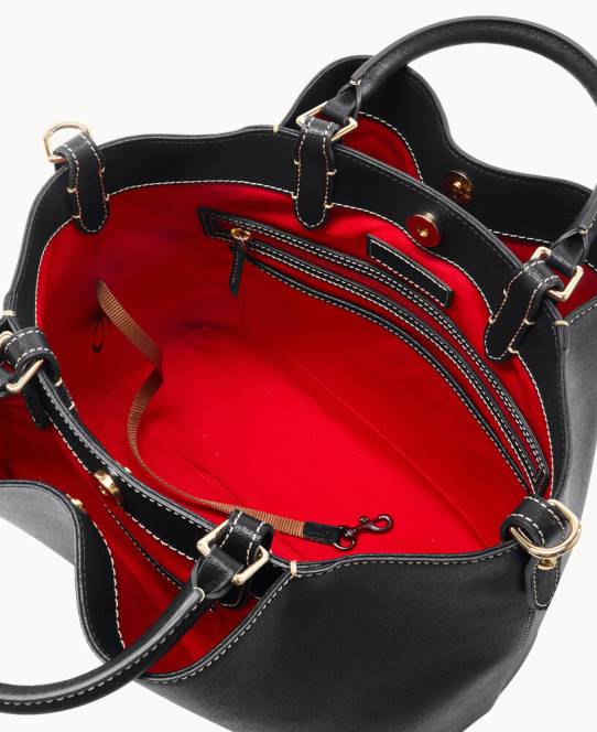 Dooney & Bourke saffiano stor barlow JV0J439 poser sort