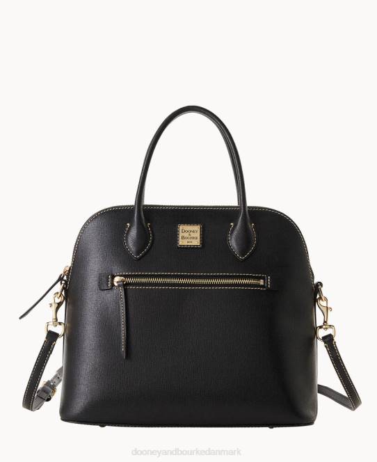 Dooney & Bourke saffiano stor kuppeltaske JV0J746 poser sort