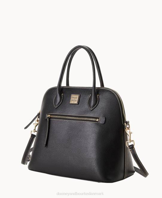 Dooney & Bourke saffiano stor kuppeltaske JV0J746 poser sort
