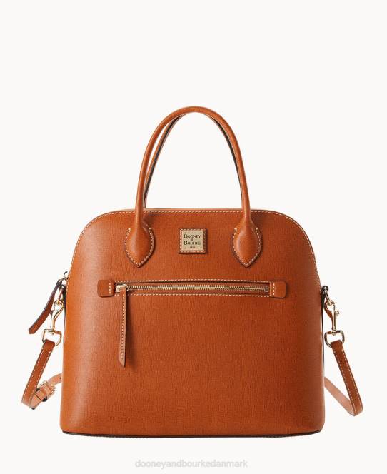 Dooney & Bourke saffiano stor kuppeltaske JV0J747 poser naturlig