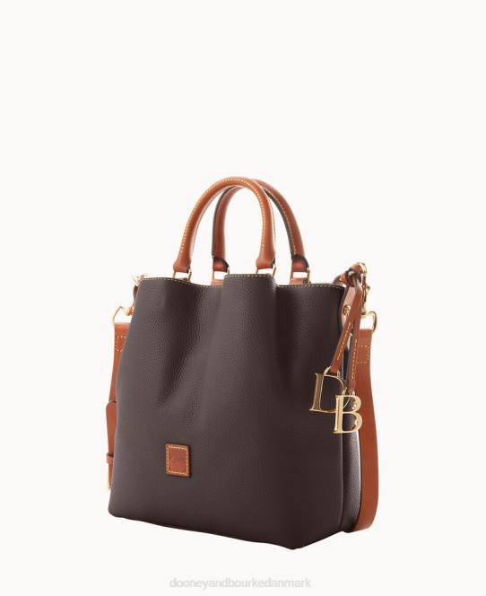 Dooney & Bourke småsten korn lille barlow JV0J510 poser brun tmoro