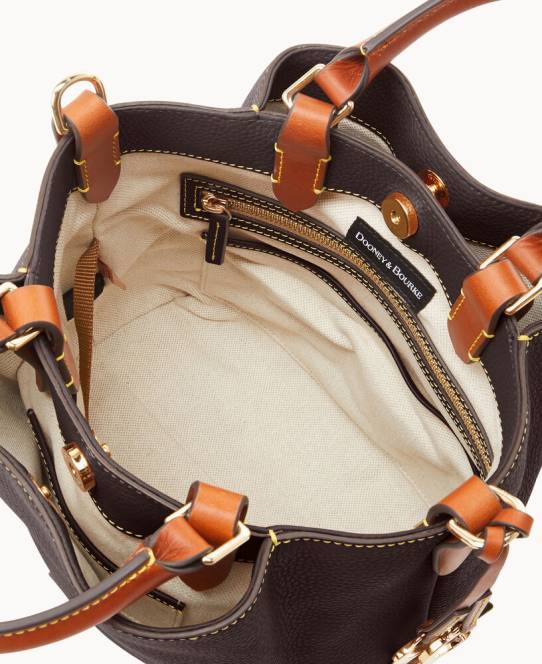 Dooney & Bourke småsten korn lille barlow JV0J510 poser brun tmoro