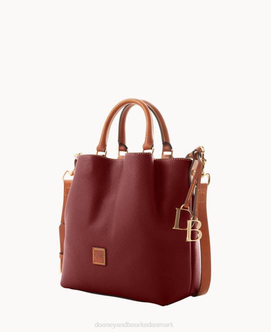 Dooney & Bourke småsten korn lille barlow JV0J511 poser bordeaux