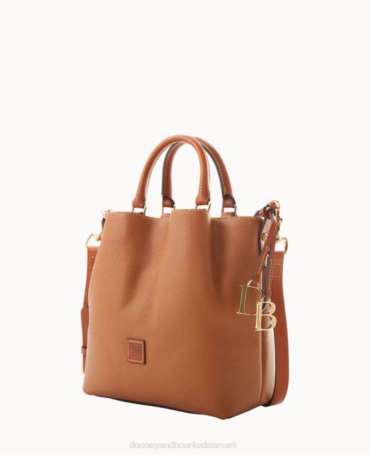 Dooney & Bourke småsten korn lille barlow JV0J512 poser karamel