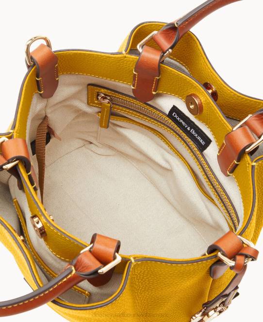 Dooney & Bourke småsten korn lille barlow JV0J515 poser sennep
