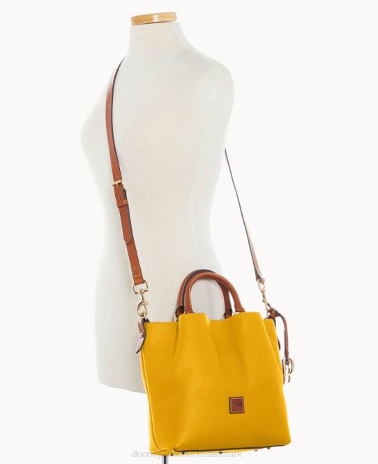 Dooney & Bourke småsten korn lille barlow JV0J515 poser sennep