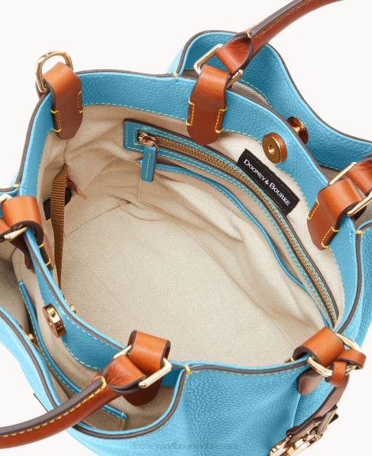 Dooney & Bourke småsten korn lille barlow JV0J523 poser Himmelblå