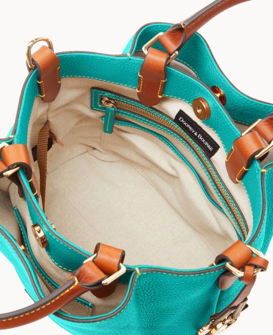 Dooney & Bourke småsten korn lille barlow JV0J525 poser grøn mynte