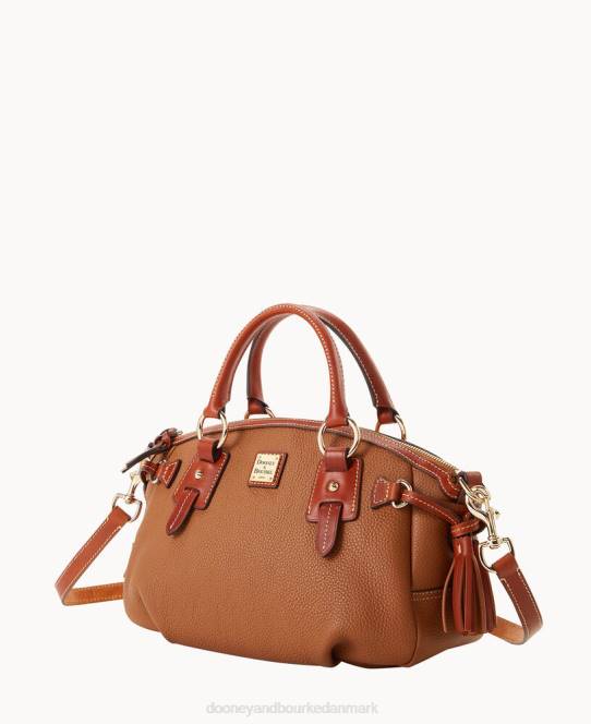 Dooney & Bourke småsten korn medium posttaske JV0J769 poser karamel
