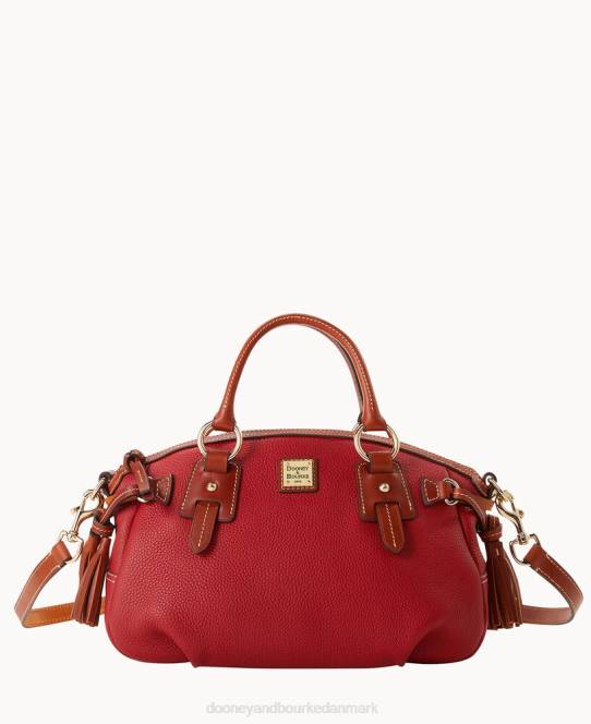 Dooney & Bourke småsten korn medium posttaske JV0J775 poser rød