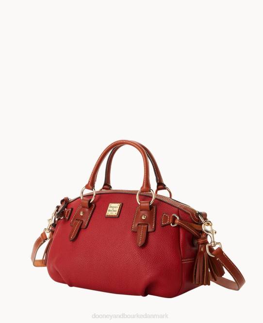 Dooney & Bourke småsten korn medium posttaske JV0J775 poser rød