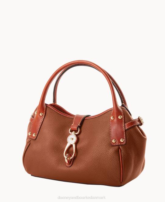 Dooney & Bourke småsten med lille logolåstaske JV0J591 poser karamel