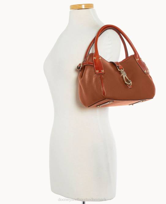 Dooney & Bourke småsten med lille logolåstaske JV0J591 poser karamel