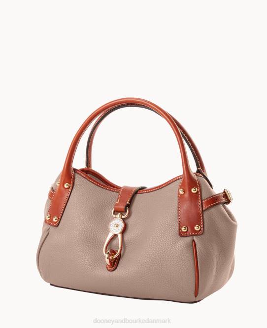 Dooney & Bourke småsten med lille logolåstaske JV0J595 poser taupe