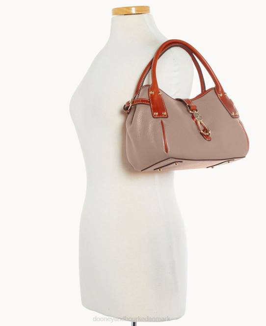Dooney & Bourke småsten med lille logolåstaske JV0J595 poser taupe
