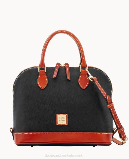 Dooney & Bourke småstensfarvet lynlåstaske JV0J55 poser sort