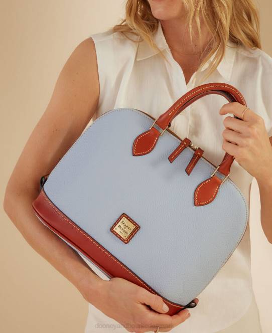 Dooney & Bourke småstensfarvet lynlåstaske JV0J55 poser sort