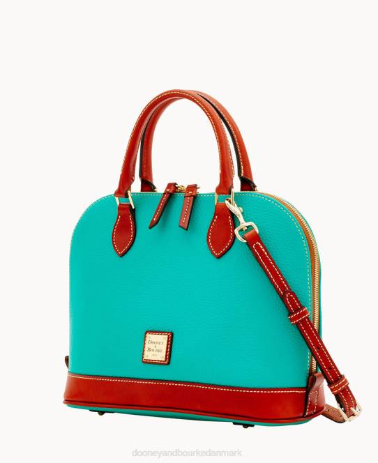 Dooney & Bourke småstensfarvet lynlåstaske JV0J66 poser grøn mynte