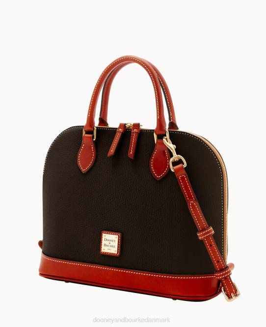 Dooney & Bourke småstensfarvet lynlåstaske JV0J70 poser brun tmoro