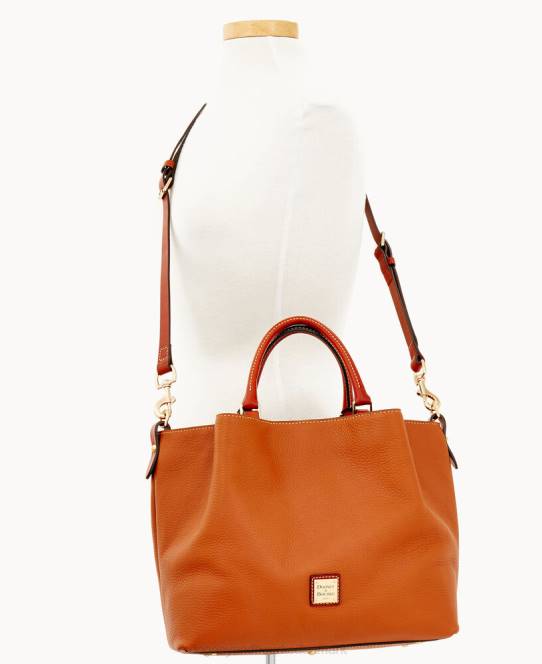 Dooney & Bourke småstenskorn stor barlow JV0J172 poser karamel