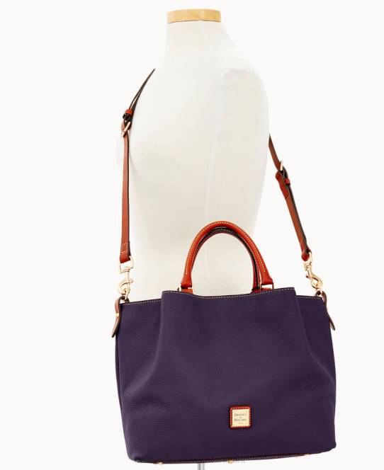 Dooney & Bourke småstenskorn stor barlow JV0J181 poser blomme vin