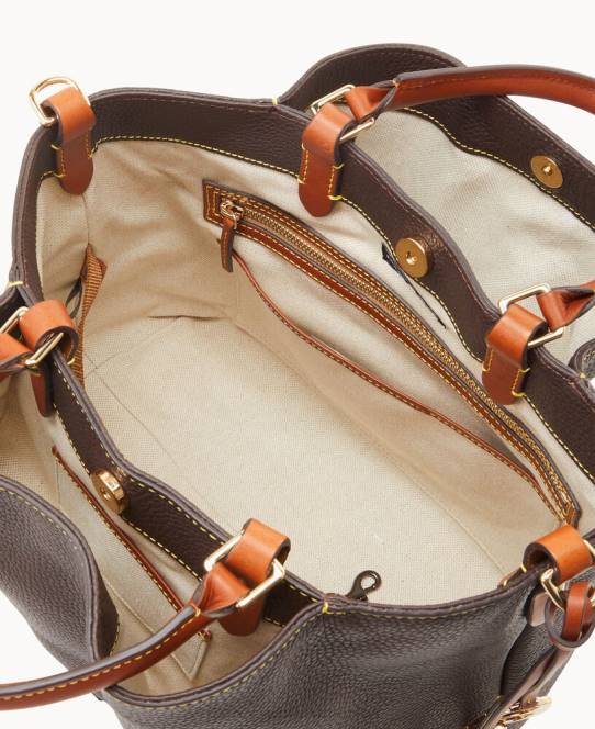 Dooney & Bourke småstenskorn stor barlow JV0J490 poser brun tmoro