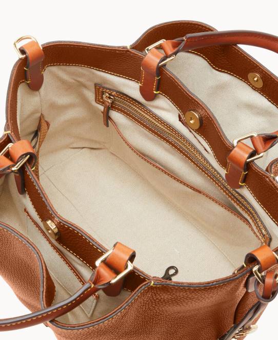 Dooney & Bourke småstenskorn stor barlow JV0J492 poser karamel