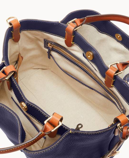 Dooney & Bourke småstenskorn stor barlow JV0J495 poser midnatsblå