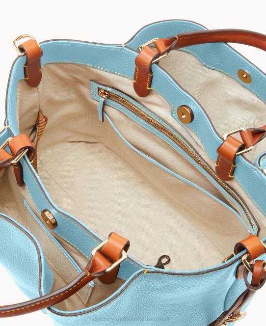 Dooney & Bourke småstenskorn stor barlow JV0J507 poser caribisk blå