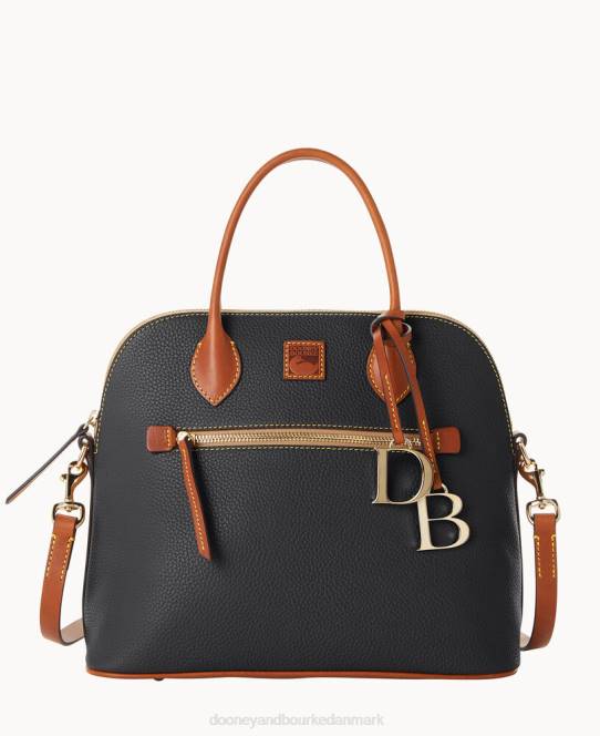 Dooney & Bourke småstenskorn stor kuppeltaske JV0J78 poser sort