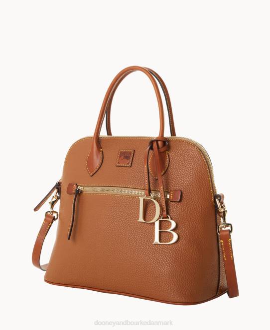Dooney & Bourke småstenskorn stor kuppeltaske JV0J79 poser karamel