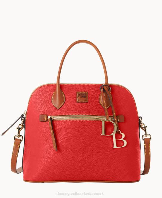 Dooney & Bourke småstenskorn stor kuppeltaske JV0J83 poser rød