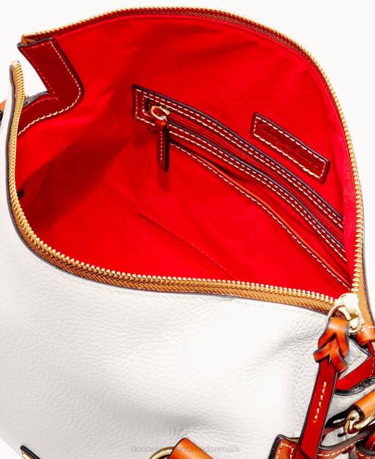 Dooney & Bourke småstenskorn stor taske JV0J475 poser hvid