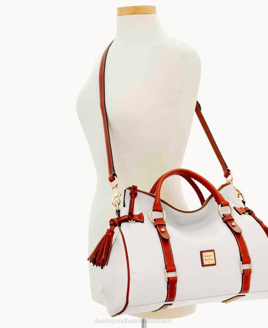 Dooney & Bourke småstenskorn stor taske JV0J475 poser hvid